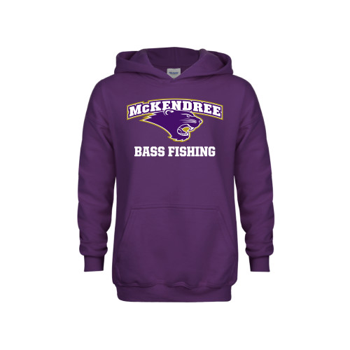  Univ Youth Purple Fleece Hoodie - McKendree Bass Fishing