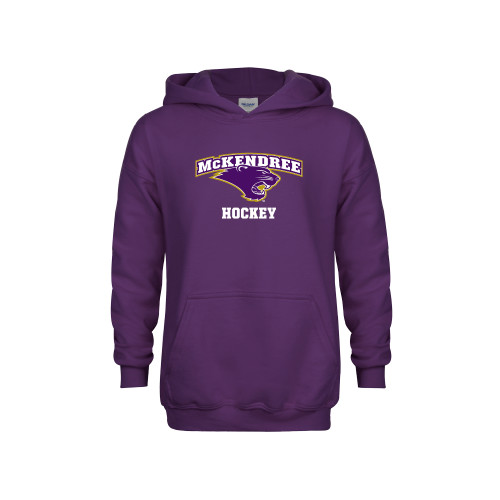  Youth Purple Fleece Hoodie - Hockey