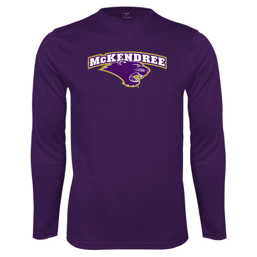  Purple Performance Long Sleeve Shirt - Secondary Mark