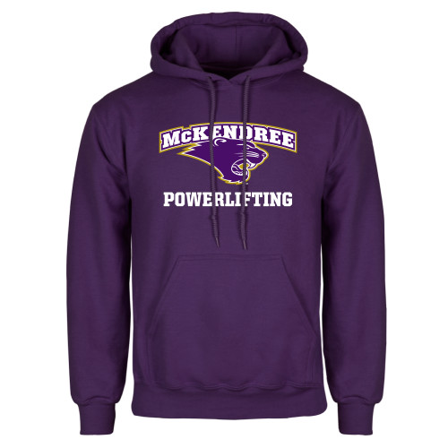  Univ Purple Fleece Hoodie - Powerlifting