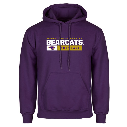  Purple Fleece Hoodie - Bearcats Football Bar