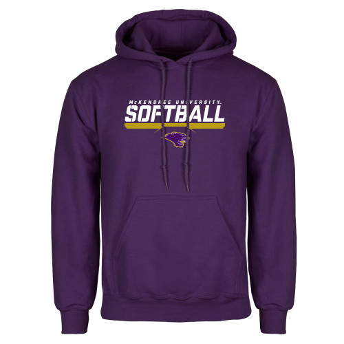  Purple Fleece Hoodie - McKendree University Softball