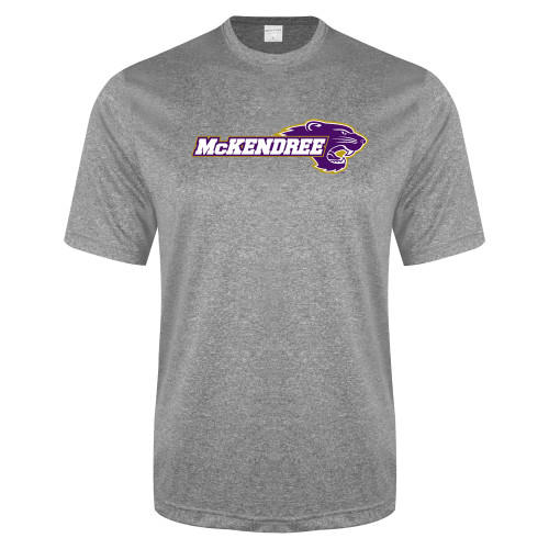  Grey Heather Performance Contender Tee - Primary Mark
