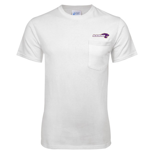  White T-Shirt w/Pocket - Primary Mark