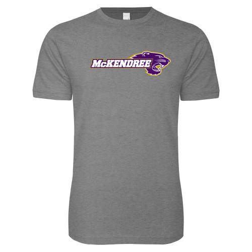  Next Level Heather Grey SoftStyle T Shirt - Primary Mark