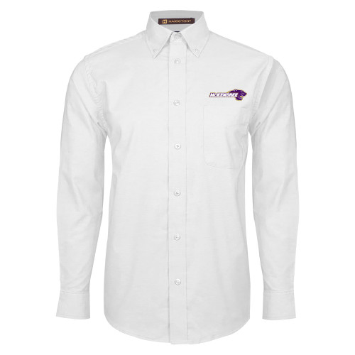  White Oxford Long Sleeve Shirt - Primary Mark