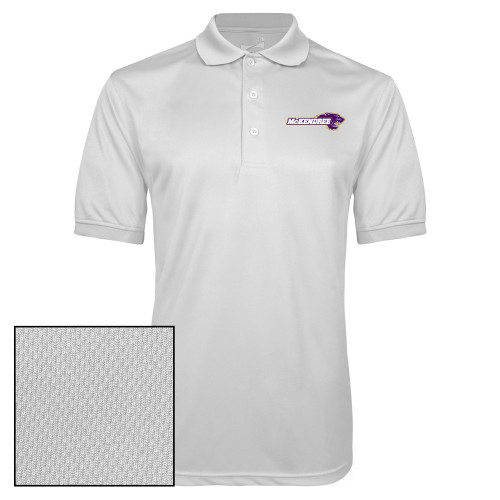  White Dry Mesh Polo - Primary Mark