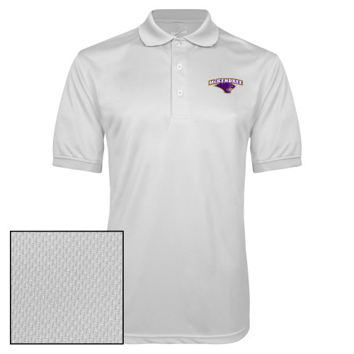  White Dry Mesh Polo - Secondary Mark