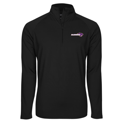  Sport Tek Black Sport Wick Stretch 1/2 Zip Pullover - Primary Mark