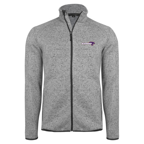  Grey Heather Sweater Fleece Jacket - Primary Mark