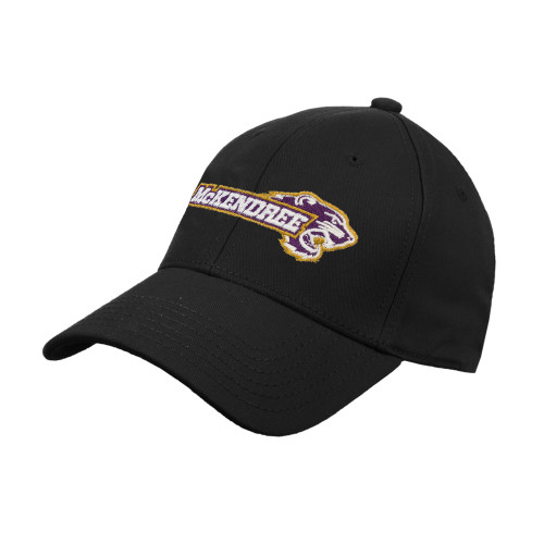  Black Structured Adjustable Pro Style Hat - Primary Mark