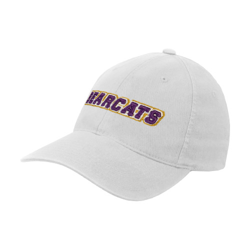  White Flexfit Structured Low Profile Hat - Bearcats