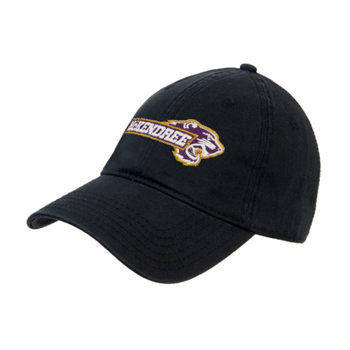 Black Unstructured Adjustable Low Profile Hat - Primary Mark