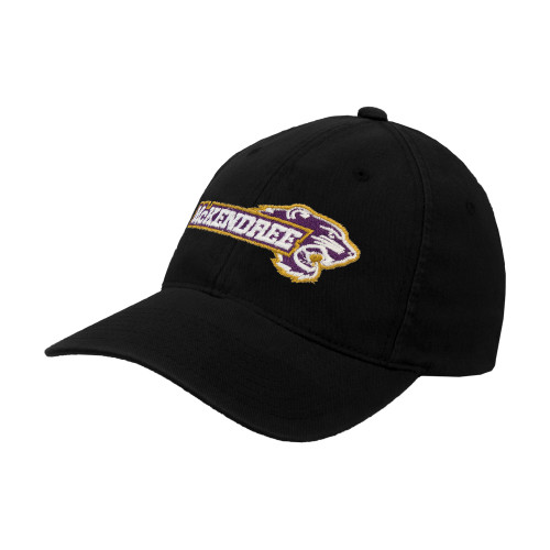  Black Flexfit Structured Low Profile Hat - Primary Mark