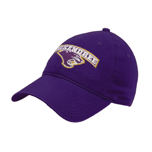  Purple Unstructured Adjustable Low Profile Hat - Secondary Mark