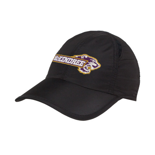  Womens Black Performance Cap - Primary Mark