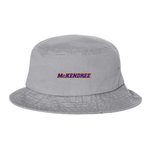  Sportsman Grey Bucket Hat - Word Mark