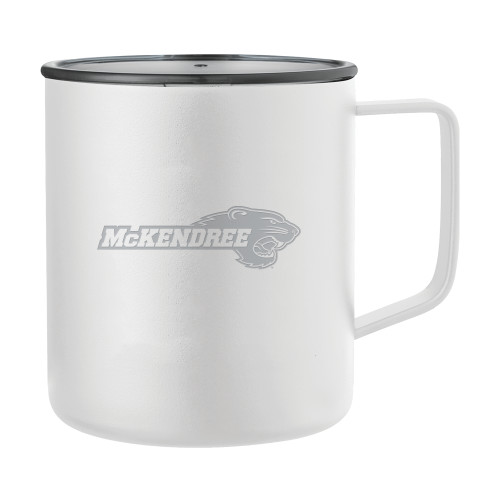 Rover Camp Vacuum Insulated White Mug 14oz - Primary Mark Engraved
