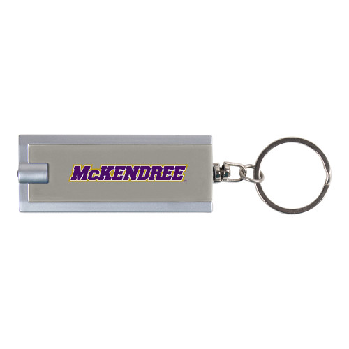  Turbo Silver Flashlight Key Holder - Word Mark