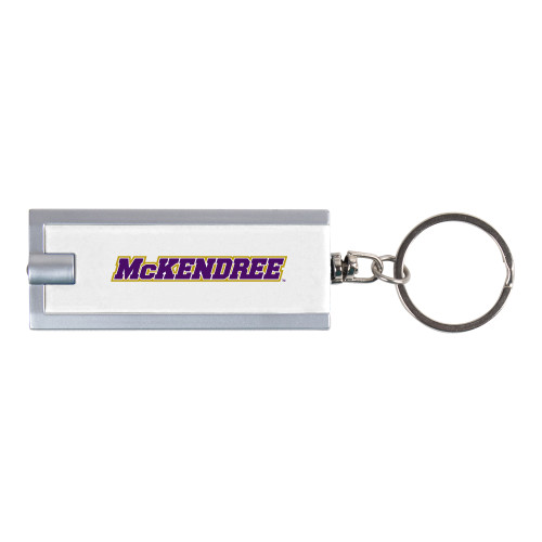  Turbo White Flashlight Key Holder - Word Mark