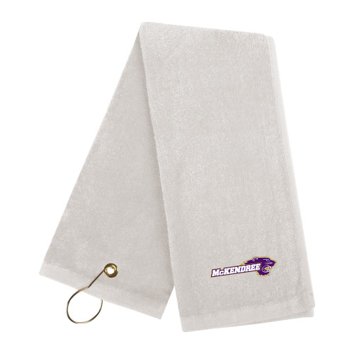  White Golf Towel - Primary Mark