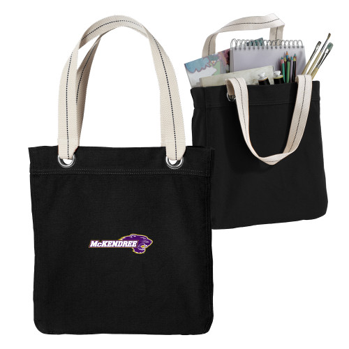  Allie Black Canvas Tote - Primary Mark