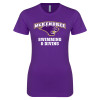Thumbnail image for  Univ Next Level Womens Purple Boyfriend Tee