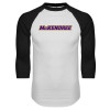 Thumbnail image for  White/Black Raglan Baseball T Shirt