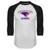 Thumbnail image for  White/Black Raglan Baseball T Shirt