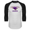 Thumbnail image for  White/Black Raglan Baseball T Shirt