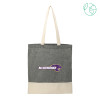 Thumbnail image for  Split Recycled Black Cotton Twill Convention Tote