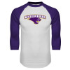 Thumbnail image for  White/Purple Raglan Baseball T Shirt