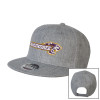 Thumbnail image for  Heather Grey Wool Blend Flat Bill Snapback Hat