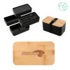 Thumbnail image for  Stackable Bamboo Fiber Black Bento Box