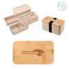 Thumbnail image for  Stackable Bamboo Fiber Beige Bento Box