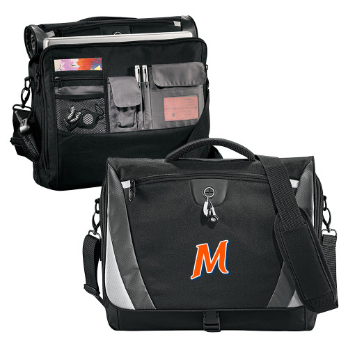  Community Black/Grey Slope Computer Messenger Bag - McLennan Primary Athletic Mark
