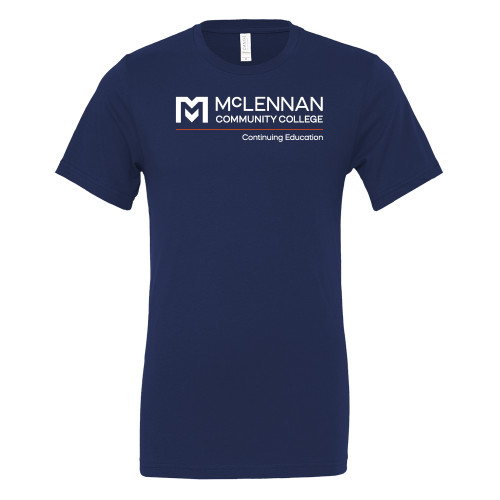  Community Bella + Canvas Navy Jersey Cotton T Shirt - McLennan Continuing Education