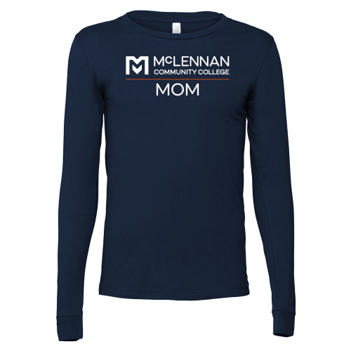  Community Bella + Canvas Navy Jersey Cotton Long Sleeve T Shirt - McLennan Mom