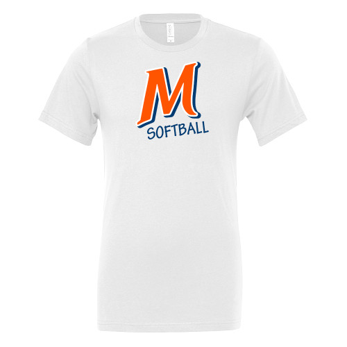  Community Bella + Canvas White Jersey Cotton T Shirt - McLennan Softball
