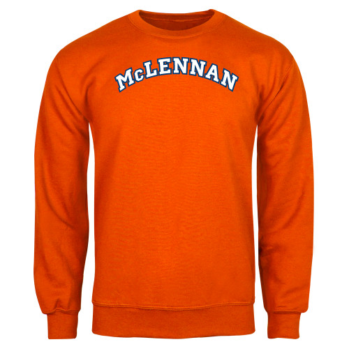  Community Orange Fleece Crew - McLennan Arched