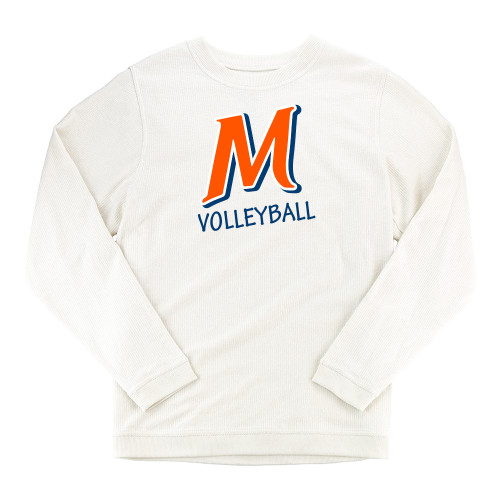  Community Boxercraft Womens Cream Corded Crew - McLennan Volleyball