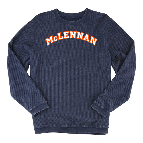  Community Boxercraft Womens Navy Corded Crew - McLennan Arched