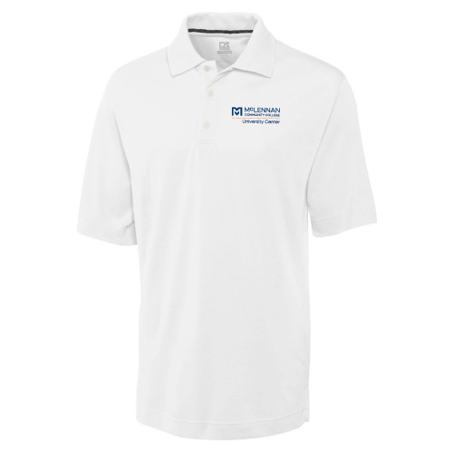  Community C&B White Advantage TriBlend Pique Polo - McLennan University Center
