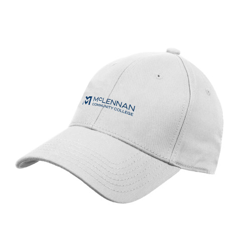  Community White Structured Adjustable Pro Style Hat - McLennan Community College Horizontal