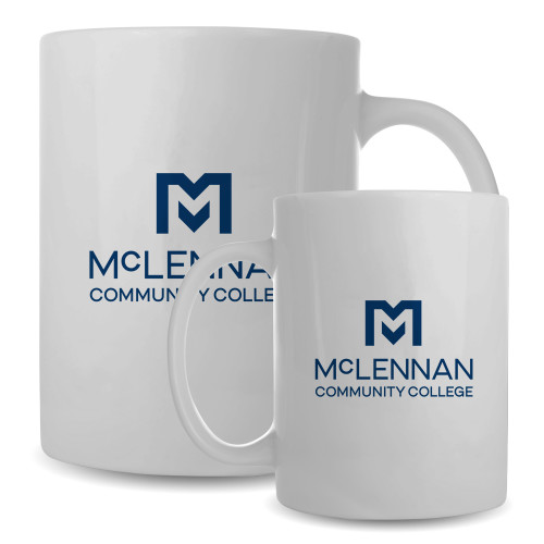  Community Full Color White Mug 15oz - McLennan Community College Vertical