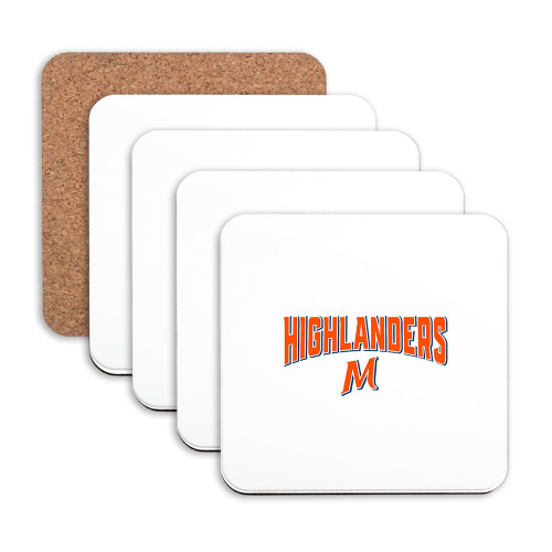  Community Hardboard Coaster w/Cork Backing 4/set - McLennan Highlanders