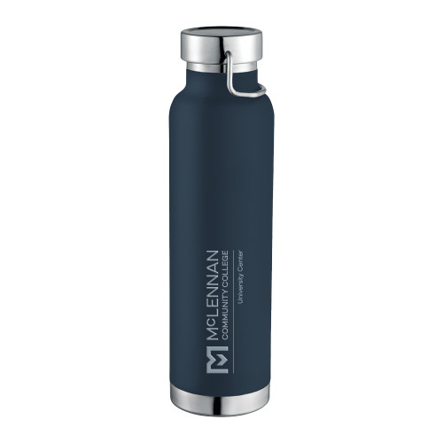  Thor Copper Vacuum Insulated Navy Bottle 22oz - McLennan Community College Primary Mark Engraved