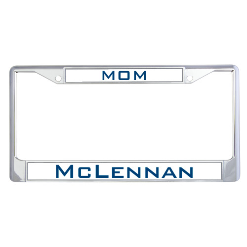  Mom Metal License Plate Frame in Chrome - Mom