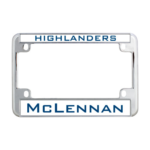  Metal Motorcycle License Plate Frame in Chrome - Highlanders