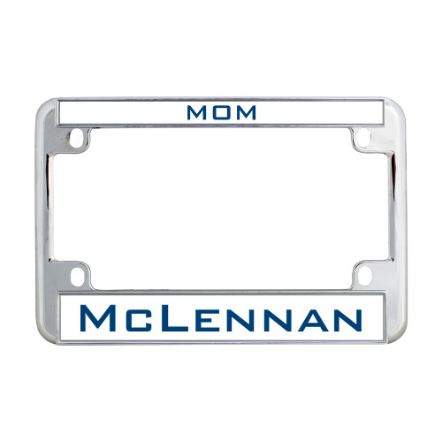  Metal Motorcycle License Plate Frame in Chrome - Mom